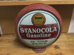 Very Rare Stanocola Metal Frame Gas Globe!