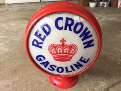 Scarce Standard of Nebraska Metal Frame Gas Globe