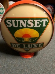 Super Rare Sunset Deluxe Metal Frame Gas Globe-Lighted
