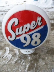 Rare Super 98 Gas Globe
