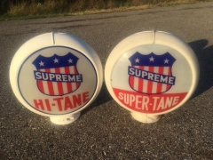 Rare Supreme Oil Company Gas Globes