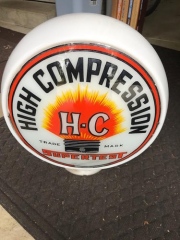 Rare Super Test H-C Gas Globe