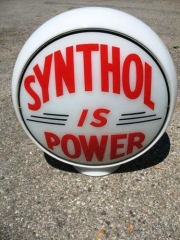 Rare Synthol Gas Globe