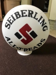 Seiberling All Treads One Piece Etched Tire Globe