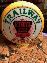 Super Rare Trailway Ethyl Gas Globe