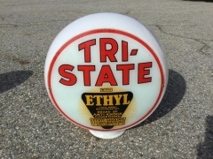 Very Rare Tri-State Gas Globe
