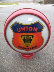 Rare Union Ethyl Metal Frame Gas Globe