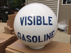 Very Rare Visible Gasoline Blue Fired Letters