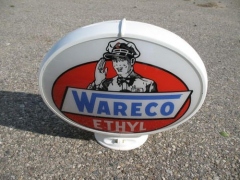 Scarce Wareco Ethyl Oval Capco Gas Globe