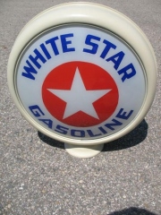 White Star Metal Frame Gas Globe