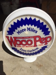 Rare Version Woco Pep Gas Globe
